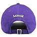 Trendy Apparel Shop Savage (Back) Embroidered 100% Cotton Dad Hat - Purple