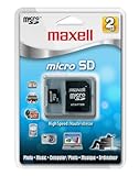Maxell 2 GB Micro SD Flash Memory Card with Adapter 502000