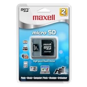 Maxell 2 GB Micro SD Flash Memory Card with Adapter 502000