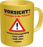 Eigenschaften Shirt Zauber / Shirt Zauber Fun Tasse - VORSICHT Teenager in der Pubertät
