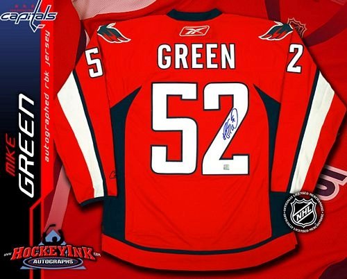Mike Green Washington Capitals Autographed/Hand Signed Red Jersey