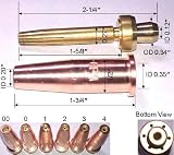 LP propane cutting tip Cutting Tip 3-GPN Size 2, 3-GPN-2 for Victor Torch