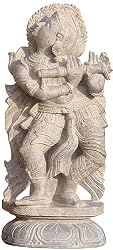 Stone Sculpture Collectible Human Figurines 4.25 x 2.75 x 10 inches (sos012)
