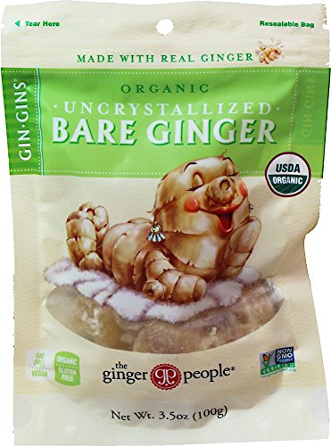 Organic Uncrystallized Bare Ginger from the Ginger People , 3.5-Ounce bags (Pack of 3) Organic Uncrystallized Bare Ginger from the Ginger People , 3.5-Ounce bags (Pack of 3)