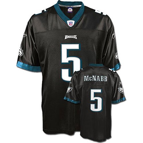 Donovan McNabb #5 Philadelphia Eagles Youth NFL Replica Player Jersey (Black) (Small)