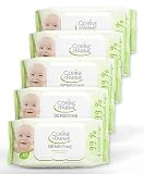 Lot de 5 paquets de lingettes nettoyantes bébé x 62