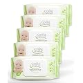 Lot de 5 paquets de lingettes nettoyantes b�b� x 62