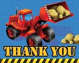 Creative Converting Under Construction Thank You Notes, 8 Count