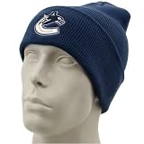 Reebok Vancouver Canucks Navy Blue Watch Knit Beanie