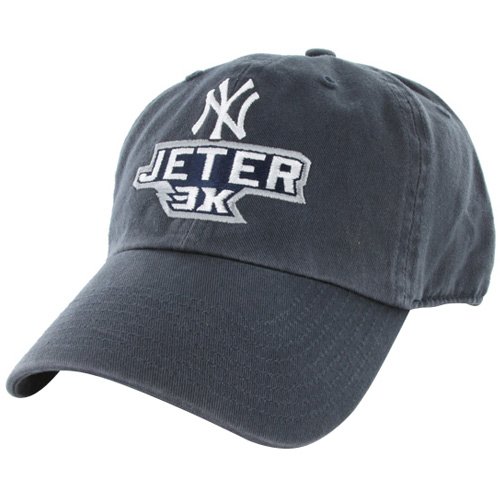 '47 Brand New York Yankees #2 Derek Jeter Navy Blue 3000 Hits Adjustable Slouch Hat ()