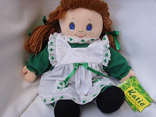 St. Patrick's Day Irish Rag Doll 15" Ireland Collectible with Shamrock Clothing ; Katie