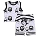New Toddler Baby Girl Boy Clothes Vest Tops T-shirt+Shorts Outfits Set