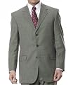 Signature Gold 3-Button Wool Suit (CHARCOAL WINDOWPANE, 50 X-LONG)