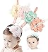 DANMY Baby Girl Super Stretchy Headband Big Lace Petals Flower Baby Hair Band Newborn Hair Accessories(4PCS)