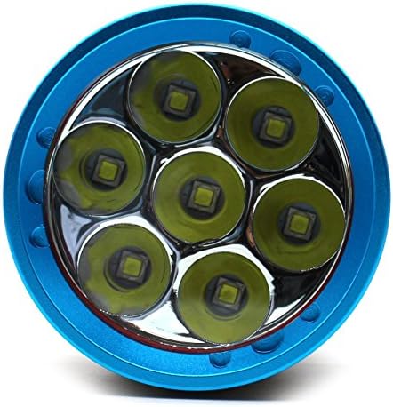 Your Display High Power 4000Lumens 5xCree XM-L T6 LEDs Scuba Diving Flashlight 60M Waterproof 18650 Rechargeable Battery