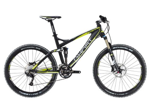 Ghost Herren MTB Fullies AMR 7500 black white lime green