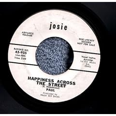 UK 45 RPM Promotional Disk Jockey Record (Plus a Back-UP CD) by PAUL: Happiness Across the Street / The Last One : Josie 935