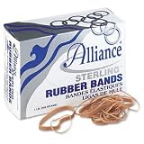 Alliance Sterling Ergonomically Correct Rubber Bands, #54, Assorted
Sizes, 1lb Box (24545)