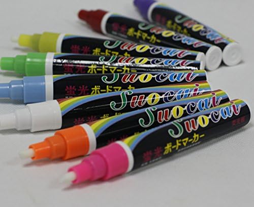 Liquid Chalk Markers, 8 Bold Brilliant Colors, Each Original Professional Liquid Chalk Pen Marker Has a 6mm Regular Tip, with a Reversible Chisel Tip - By Liquid Markers™ (1)