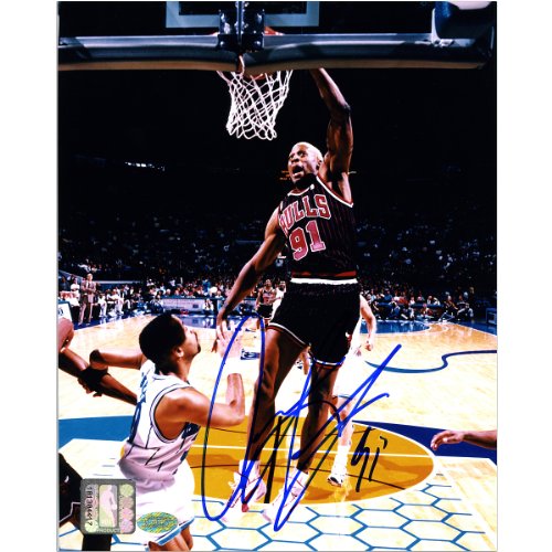 Mounted Memories Chicago Bulls Dennis Rodman Autographed Photo