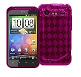 CruzerLite Hot Pink Argyle Flexible TPU Skin Cover Phone Case for HTC Droid ....