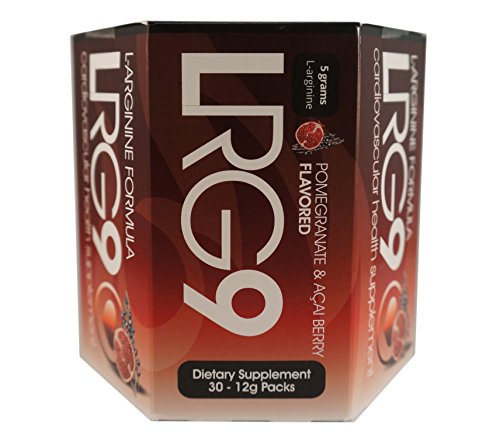 LRG9 L-Arginine Supplement with 5000mg L-arginine 1000mg L-citrulline in 30 Convenient On-the-Go 12g Sachets