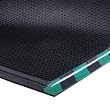 Happy Feet Floor Mat: 3' x 5' - Texture Surface - Danger Red Stripe