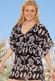 Beach Belle® Peru Plus Size Chiffon Caftan - Women's Swimsuit Plus Size Swimsuit