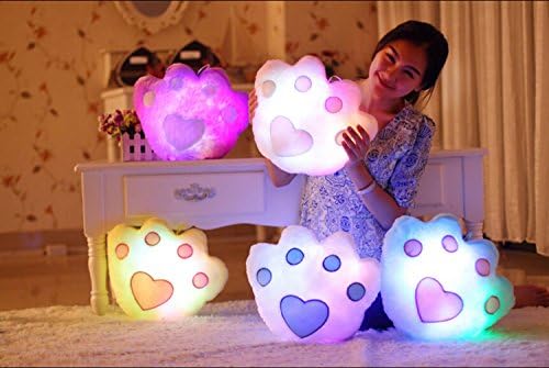 Yeartar Colorful Stars 3 colors LED Light Pillow 4 Kinds of Styles (40cm*32cm, blue)