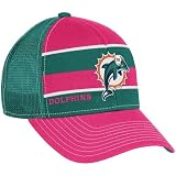Reebok Miami Dolphins Women's Breast Cancer Awareness Trucker Hat Adjustable