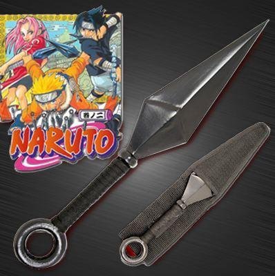 Uzumaki Naruto Metal Kunai Knife Black