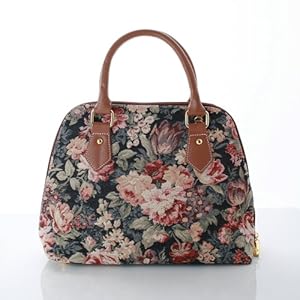 New Ladies Fashion Floral Handbags Shoulder bags Canvas Poney Flower Design -'Lady 29 Collection'