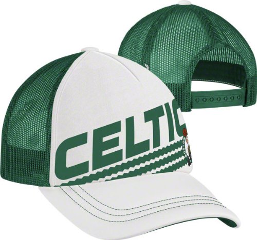 Boston Celtics Women's adidas Originals White Court Series III Snapback Adjustable Trucker Hat
