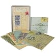 Ephemera Vintage Letters Cavallini Carte Postale tin of 18 assorted postcards (all different)