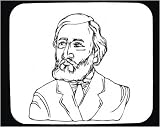 Mouse Pad with man, black and white, portrait, scientist, United States, bust, Northwest, beard, professor