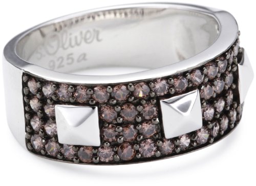 s.Oliver Glam Rock Damen-Ring 925 Sterlingsilber Gr. 54 374675 Preisvergleich