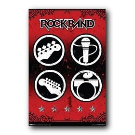 ROCK BAND Poster GUITAR HERO 1 2 3 PS2 PLAYSTATION 9407
