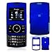 Dark Blue Rubber Feel Snap-On Cover Hard Case Cell Phone Protector for Samsung Propel A767 [Beyond Cell Packaging]