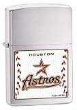 Zippo Houston Astros Brushed Chrome Lighter