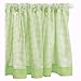 Tadpoles Classic Green Gingham Rod Pocket Window Valance
