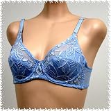 Venus : Venus 2 Pack $84 BLUE Lace Mesh Sheer Bra #2351