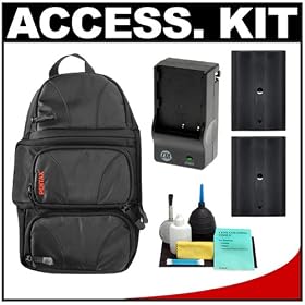 Pentax Digital SLR Camera Sling Bag with Two (2) Spare D-LI50 Batteries + Charger +... by Pentax