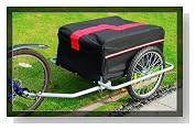 Aosom Bicycle Bike Cargo Trailer-red and Black