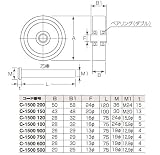ＭＫ　枠無重量車　１０５ｍｍ　平型　C1500105 [その他] [その他]
