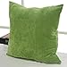Deconovo Throw Cushion Tufted Home Decorative Hand Made Pillow Case Cushion Cover, 18x18-inch, Green