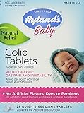 Hyland's Baby Colic Tablets, Natural Relief of Colic Gas Pain and Irritability, 125 Count