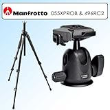 Manfrotto 055XPROB Tripod Bundle With Manfrotto 496RC2 Compact Ball Head &  ....
