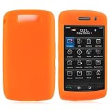 For Blackberry Storm 2 Soft Rubber Skin Case Orange