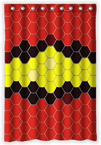 Bath Curtain 48x72 Coral Snake Skin Pattern Background