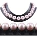 AugustinaJewelry Single Strand 18 Inch 14MM Pink Shell Pearl Necklace
